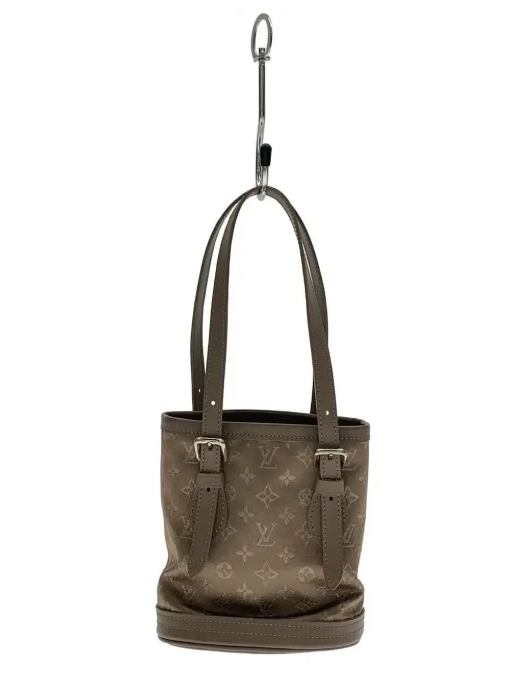 Louis Vuitton Bucket Monogram Satin Canvas Brown